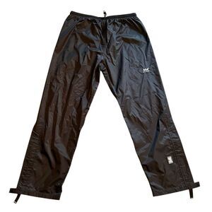 Helly Hansen Helly-Tech Waterproof Rain Pant Black Outdoor Zipper pull On XL New